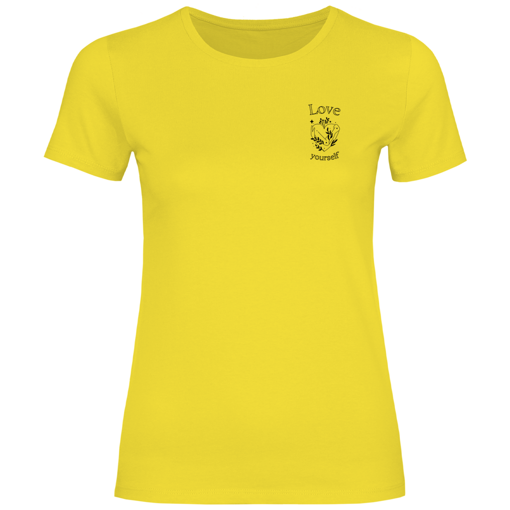 Love yourself Damen T-Shirt | Selbstliebe Shirt | Motivationsshirt | Achtsamkeit T-Shir