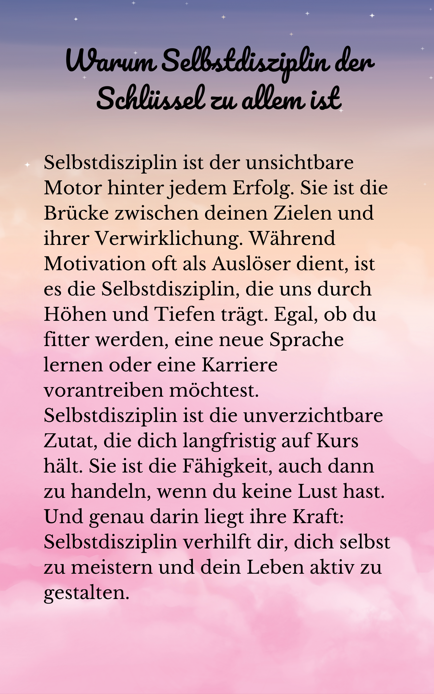 Selbstdisziplin meistern – Dein Schlüssel zum Erfolg | Praxisbuch für mehr Fokus, Routinen & Zielerreichung