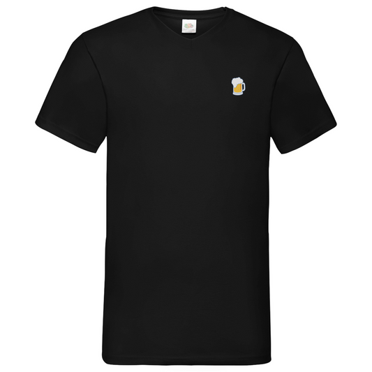 T-Shirt „Papa, du bist der Knaller“ – Herren V-Neck mit Bier-Motiv | Lustiges Vatertags-Shirt