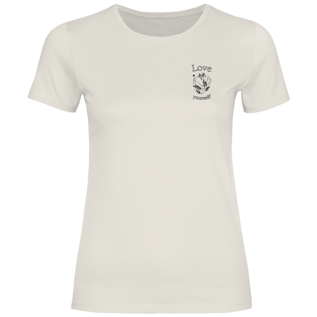 Love yourself Damen T-Shirt | Selbstliebe Shirt | Motivationsshirt | Achtsamkeit T-Shir