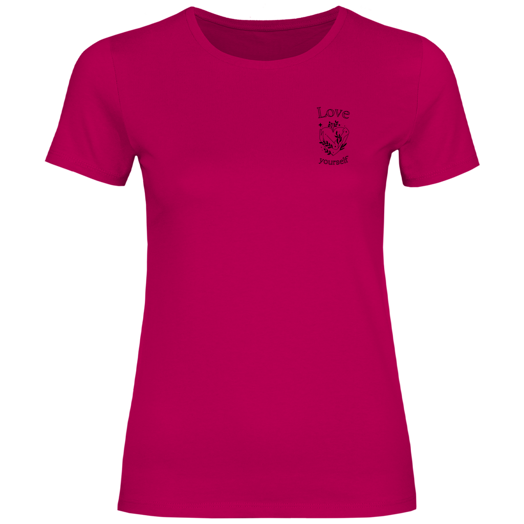 Love yourself Damen T-Shirt | Selbstliebe Shirt | Motivationsshirt | Achtsamkeit T-Shir