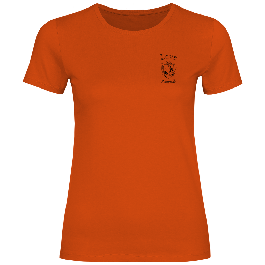 Love yourself Damen T-Shirt | Selbstliebe Shirt | Motivationsshirt | Achtsamkeit T-Shir