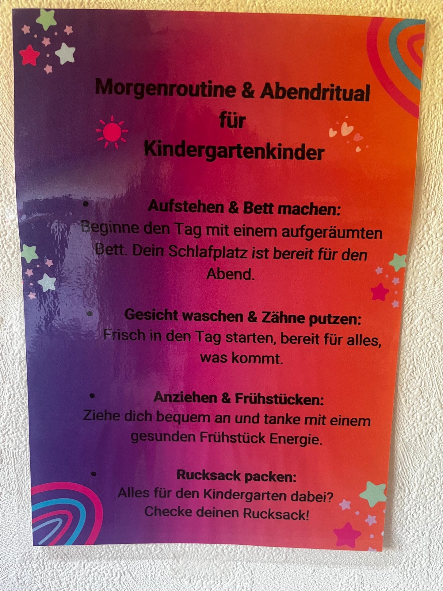 Morgen- und Abendritual-Planer für Kindergartenkinder. Mit Affirmations- und Gefühlskarten
