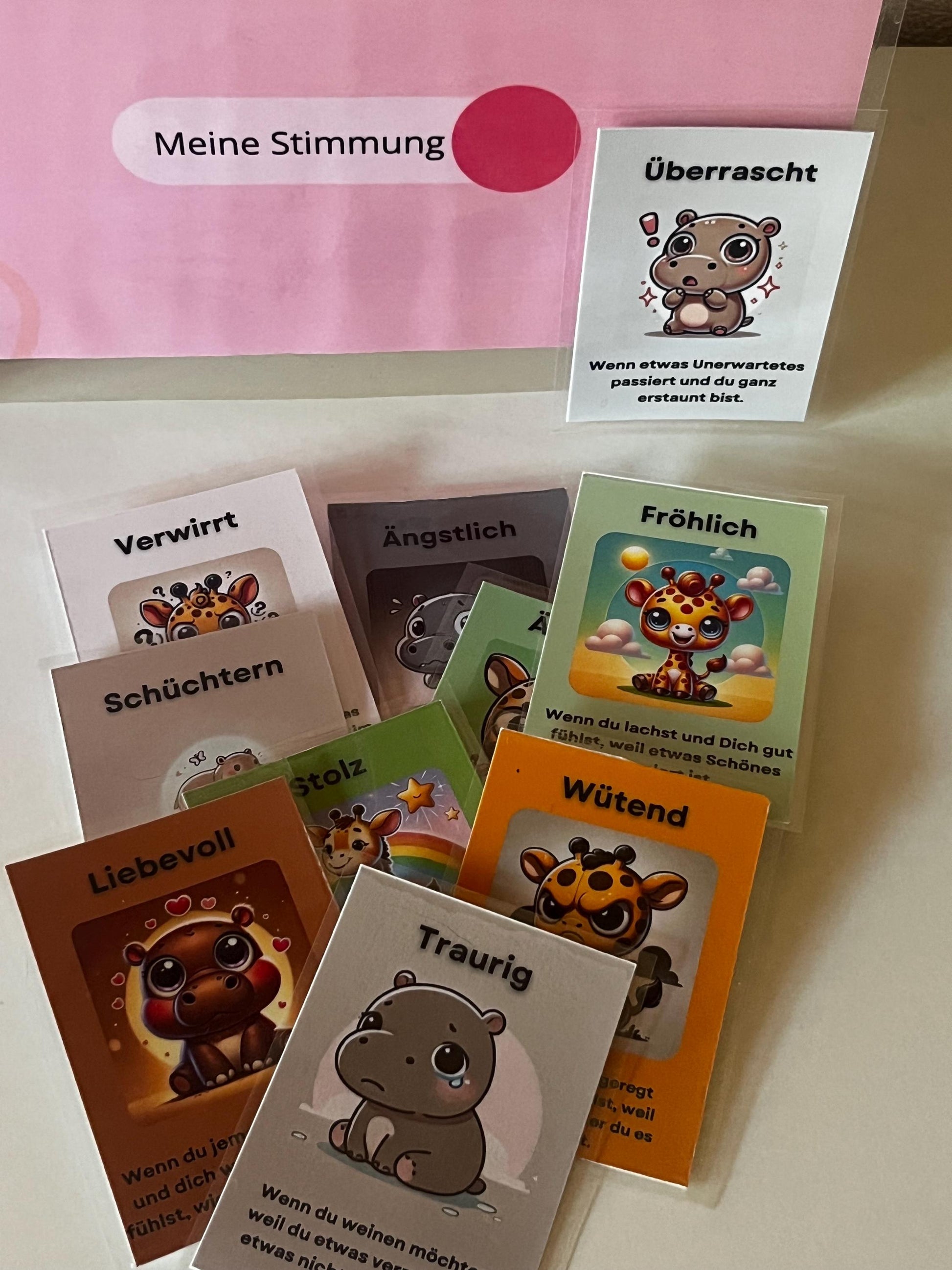 Morgen- und Abendritual-Planer für Kindergartenkinder. Mit Affirmations- und Gefühlskarten