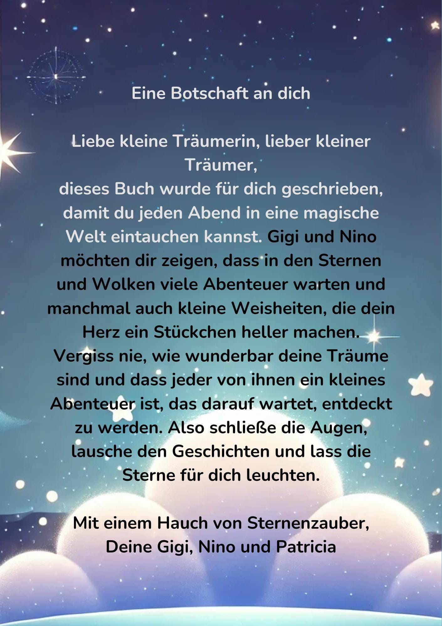 Zauberwolken und Sternschnuppen